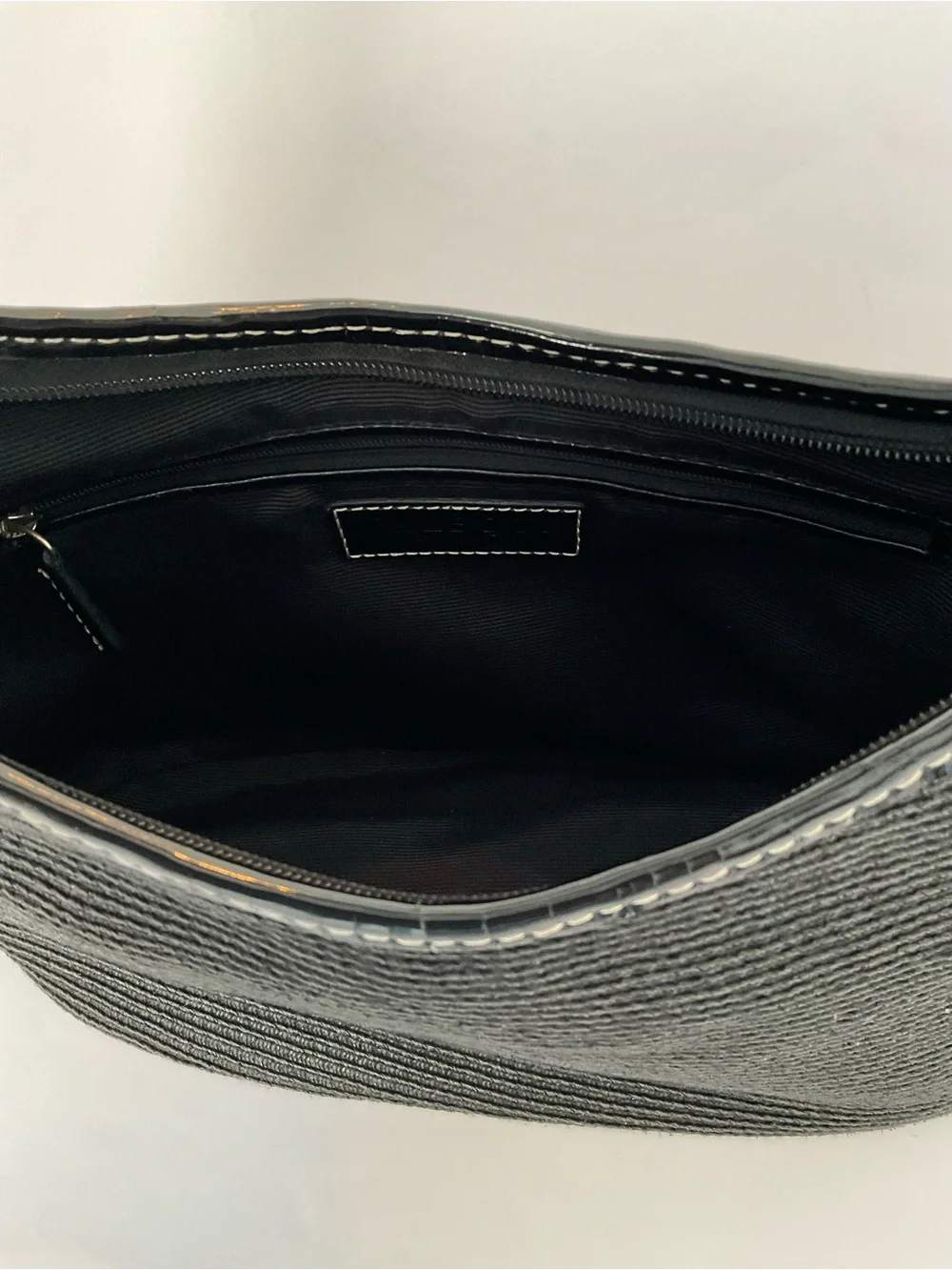 Vintage Talbots Classic Black Hobo Shoulder Bag — Sleek Everyday Carry